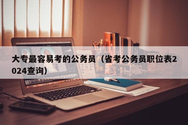 大专最容易考的公务员（省考公务员职位表2024查询）